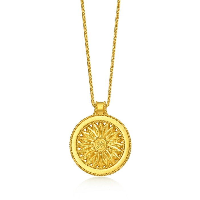 Solid Gold Necklace | Chow Sang Sang Jewellery | Cultural Blessings | 95792N - 5