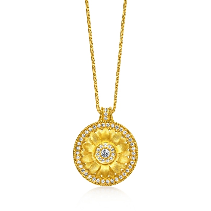 Solid Gold Necklace | Chow Sang Sang Jewellery | Cultural Blessings | 95792N - 1