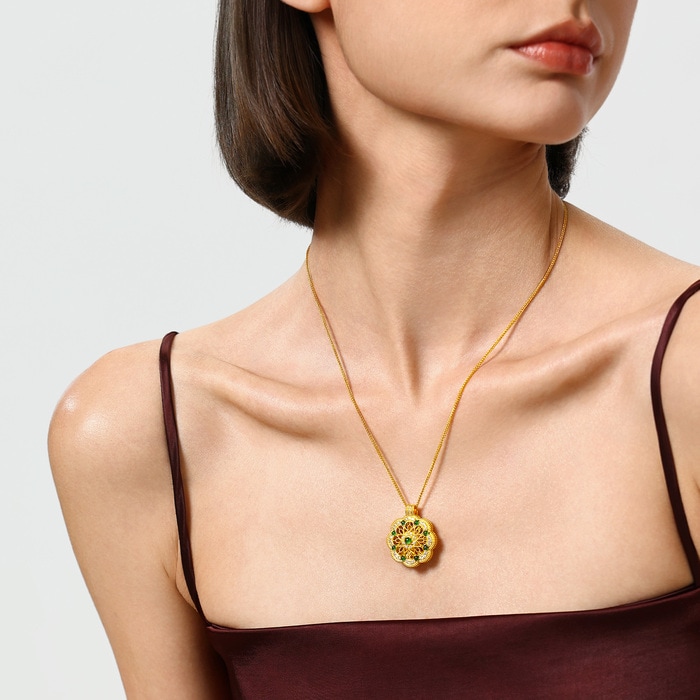 Solid Gold Necklace | Chow Sang Sang Jewellery | Cultural Blessings | 95824N - 3