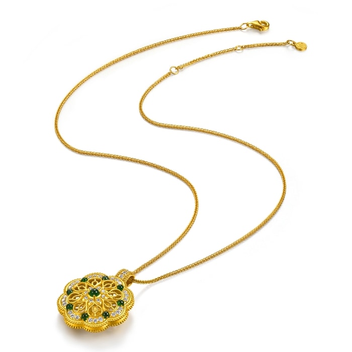 Solid Gold Necklace | Chow Sang Sang Jewellery | Cultural Blessings | 95824N - 4
