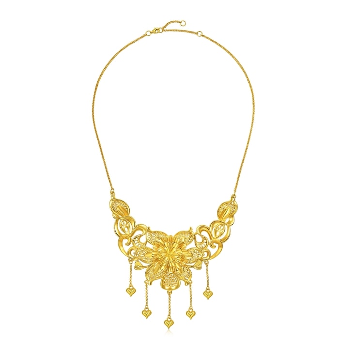 999黃金 頸鍊 | 周生生珠寶 | 生生有囍 | 95836N - 4