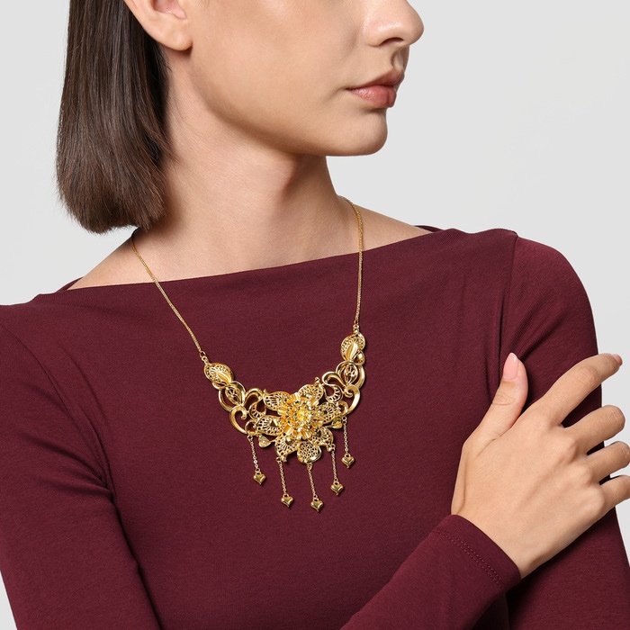 999黃金 頸鍊 | 周生生珠寶 | 生生有囍 | 95836N - 3