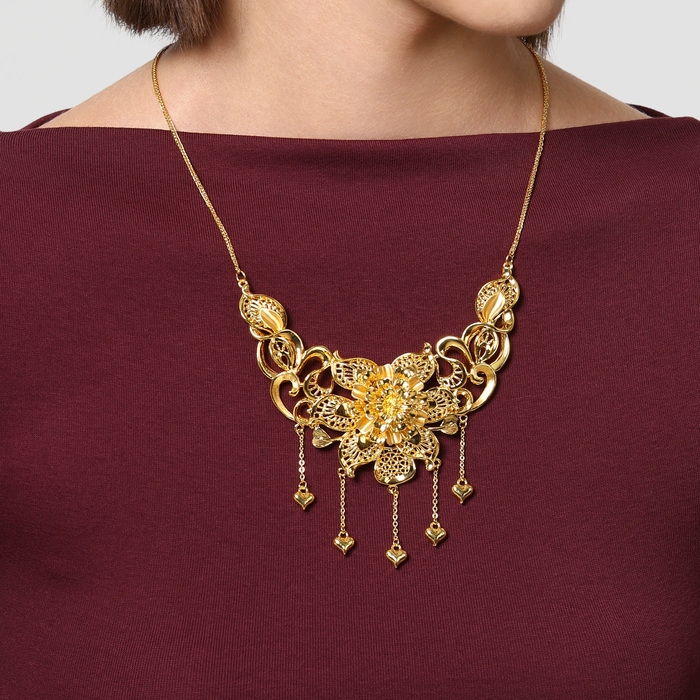 999黃金 頸鍊 | 周生生珠寶 | 生生有囍 | 95836N - 2