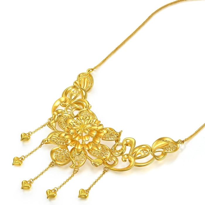 999黃金 頸鍊 | 周生生珠寶 | 生生有囍 | 95836N - 5