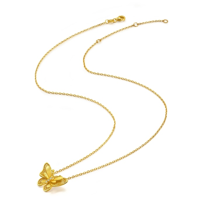 Solid Gold Necklace | Chow Sang Sang Jewellery | Cultural Blessings | 95851N - 2