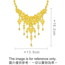 'Floral' 999 Gold Necklace