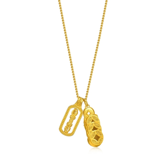 Solid Gold Necklace | Chow Sang Sang Jewellery | Cultural Blessings | 95896N - 5