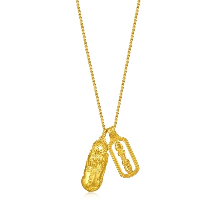 Solid Gold Necklace | Chow Sang Sang Jewellery | Cultural Blessings | 95896N - 1
