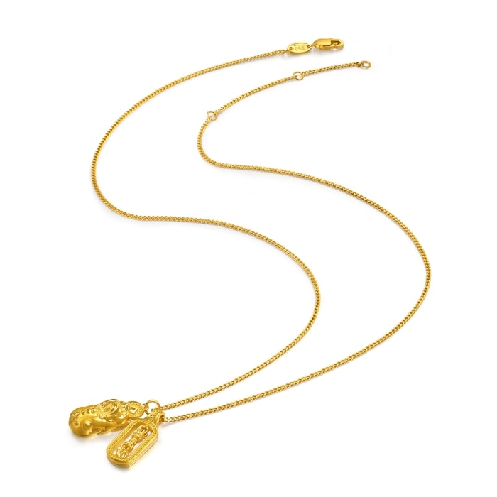 Solid Gold Necklace | Chow Sang Sang Jewellery | Cultural Blessings | 95896N - 4