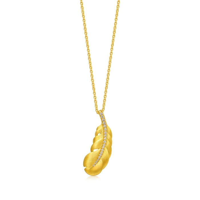 Solid Gold Necklace | Chow Sang Sang Jewellery | Love Decode | 95956N - 1