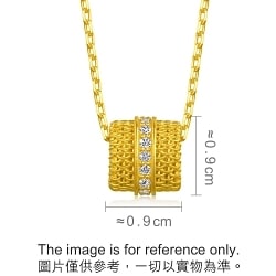 999 Gold Diamond Necklace