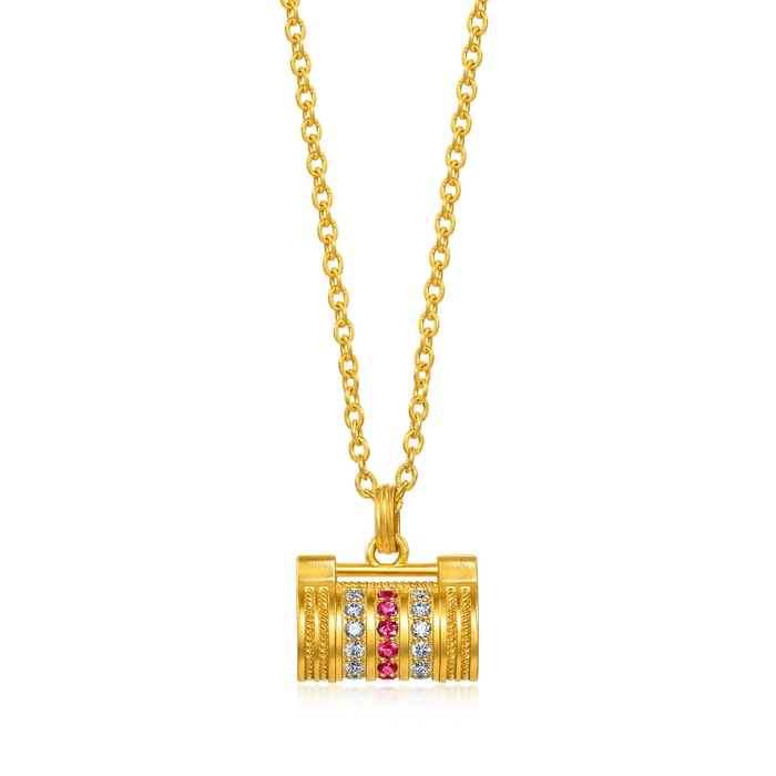 Solid Gold Necklace | Chow Sang Sang Jewellery | Cultural Blessings | 96040N - 1