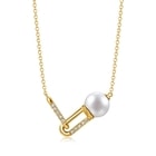 Cosmos' 18K Yellow Gold Freshwater Pearl Necklace