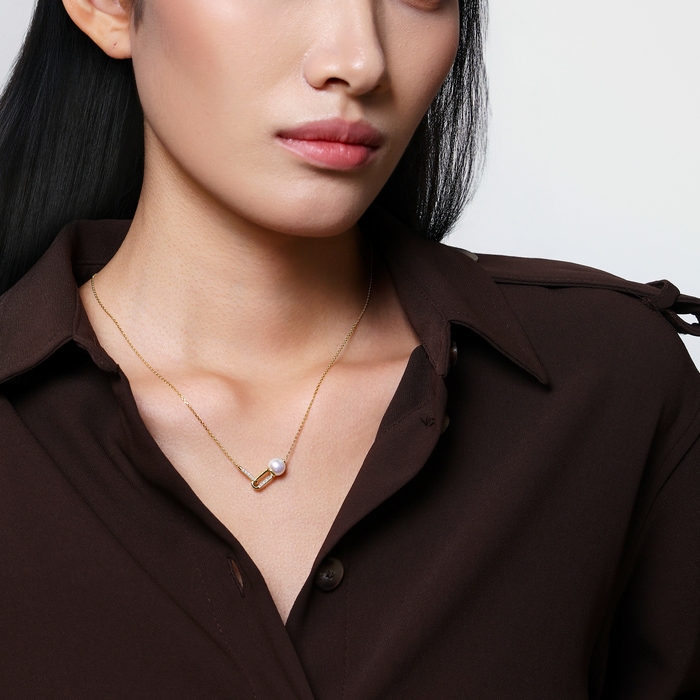 18K黃色黃金 頸鍊 | 周生生珠寶 | 96105N - 3