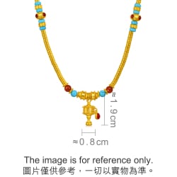 'The Oriental' 999.9 Gold Om Mani Padme Hum Necklace