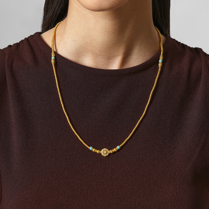 Solid Gold Necklace | Chow Sang Sang Jewellery | Cultural Blessings | 96182N - 2