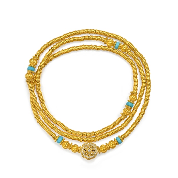 Solid Gold Necklace | Chow Sang Sang Jewellery | Cultural Blessings | 96182N - 4