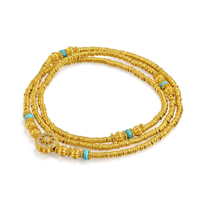 Solid Gold Necklace | Chow Sang Sang Jewellery | Cultural Blessings | 96182N - 5