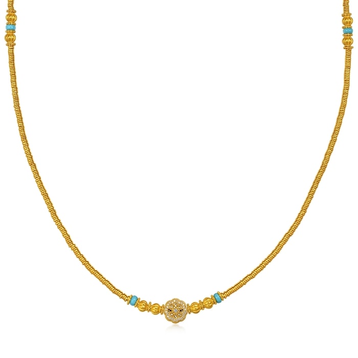 Solid Gold Necklace | Chow Sang Sang Jewellery | Cultural Blessings | 96182N - 1