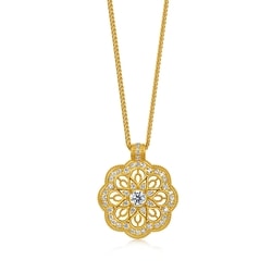 'The Oriental' 999.9 Gold  Diamond Necklace