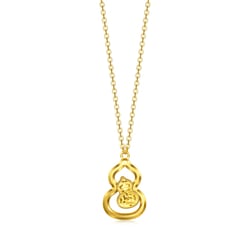999 Gold Gourd Necklace