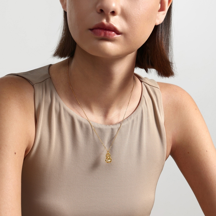 Solid Gold Necklace | Chow Sang Sang Jewellery | Essence | 96249N - 3