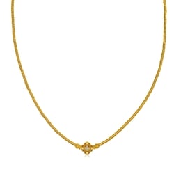 「東方古祖」999.9黃金鑲嵌鑽石碎碎金頸鍊