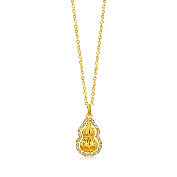 Solid Gold Necklace | Chow Sang Sang Jewellery | Cultural Blessings | 96408N - 1