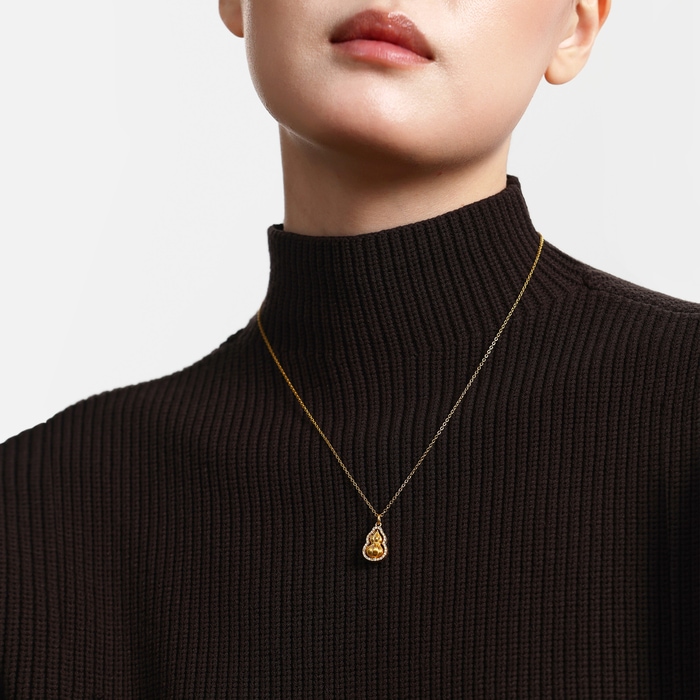 Solid Gold Necklace | Chow Sang Sang Jewellery | Cultural Blessings | 96408N - 3