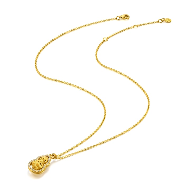 Solid Gold Necklace | Chow Sang Sang Jewellery | Cultural Blessings | 96408N - 4
