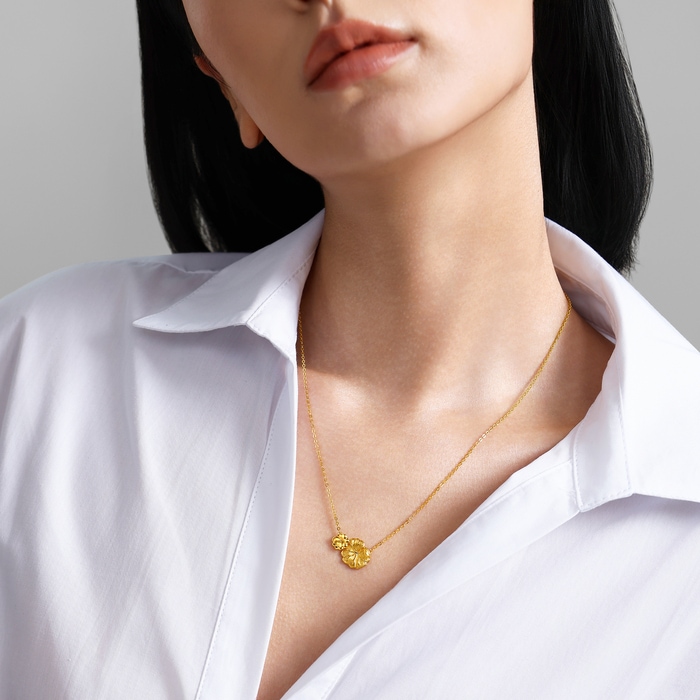 Solid Gold Necklace | Chow Sang Sang Jewellery | 96415N - 3