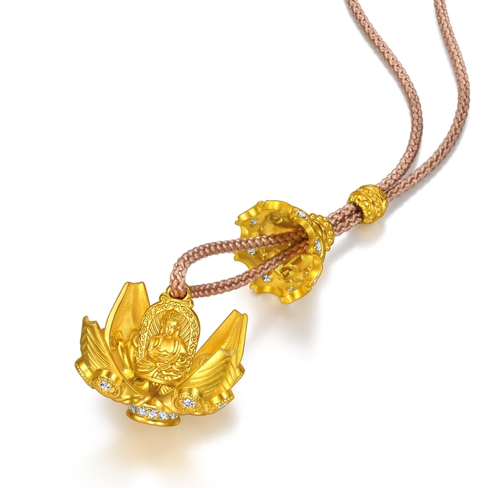 Solid Gold Necklace | Chow Sang Sang Jewellery | Cultural Blessings | 96477N - 7
