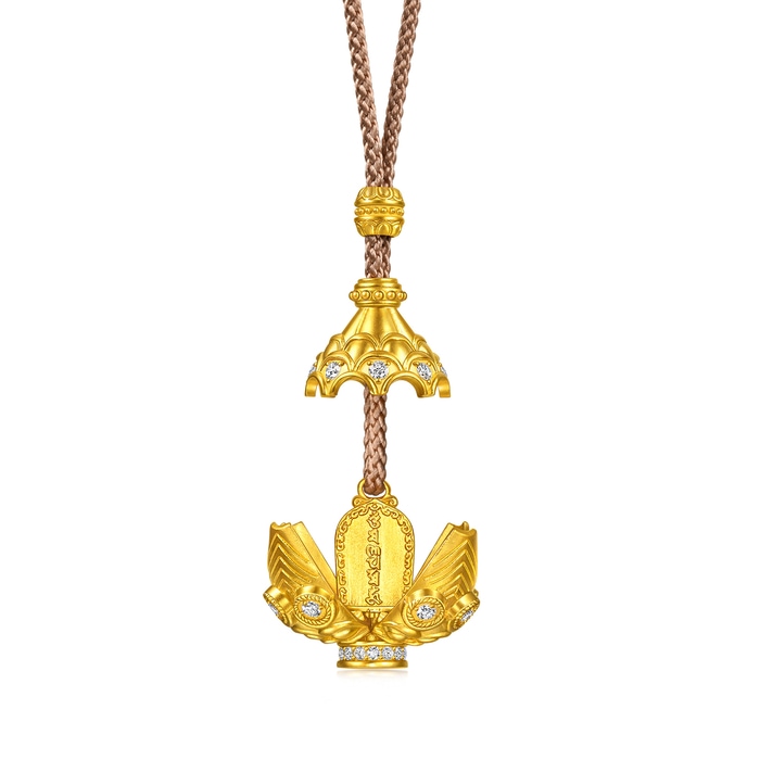 Solid Gold Necklace | Chow Sang Sang Jewellery | Cultural Blessings | 96477N - 4