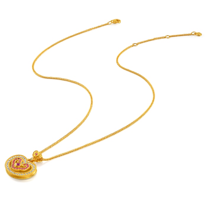 Solid Gold Necklace | Chow Sang Sang Jewellery | Cultural Blessings | 96518N - 2