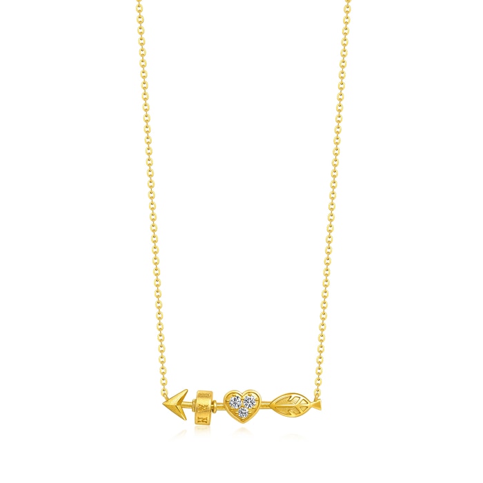 Solid Gold Necklace | Chow Sang Sang Jewellery | 96572N - 1