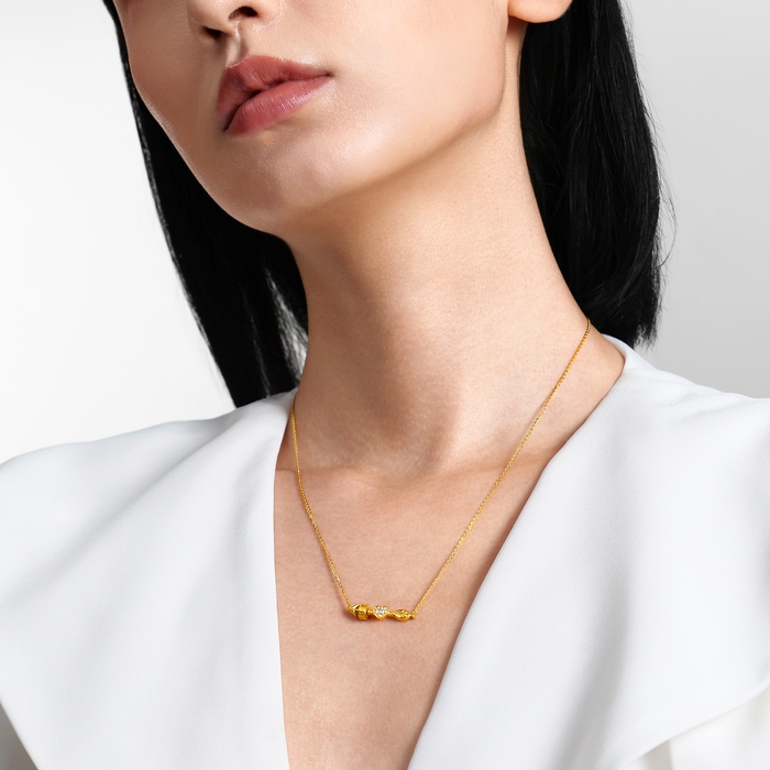 Solid Gold Necklace | Chow Sang Sang Jewellery | 96572N - 3