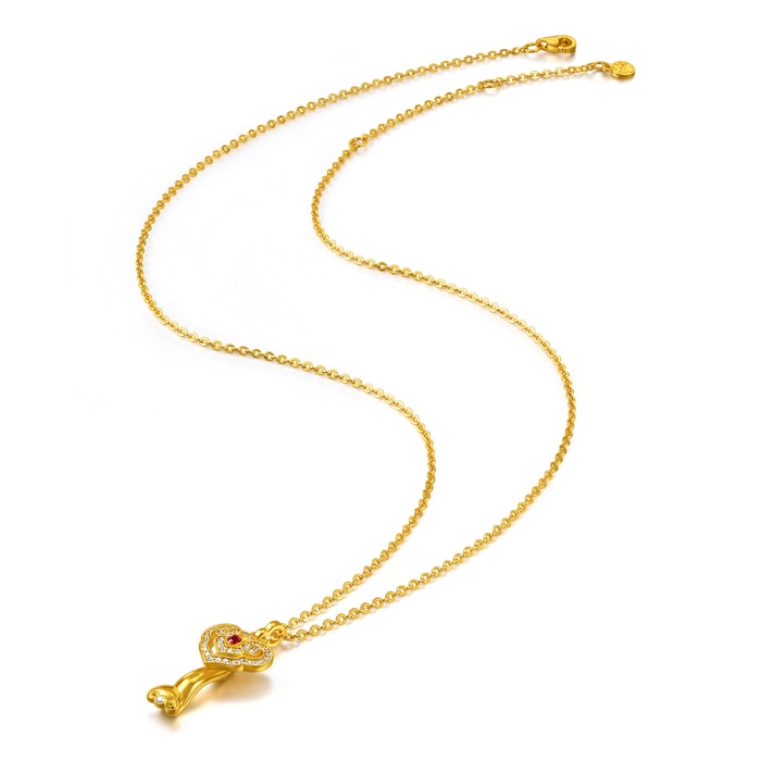 Solid Gold Necklace | Chow Sang Sang Jewellery | Cultural Blessings | 96587N - 4