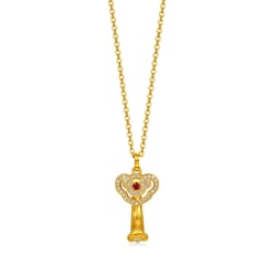 'The Oriental' 999 Gold Ruby Diamond Necklace