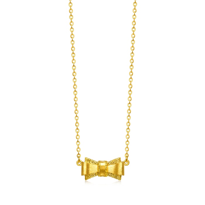 Solid Gold Necklace | Chow Sang Sang Jewellery | Essence | 96628N - 1