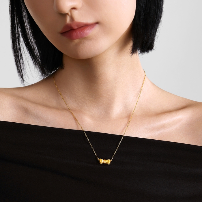 Solid Gold Necklace | Chow Sang Sang Jewellery | Essence | 96628N - 3