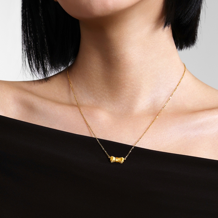Solid Gold Necklace | Chow Sang Sang Jewellery | Essence | 96628N - 2