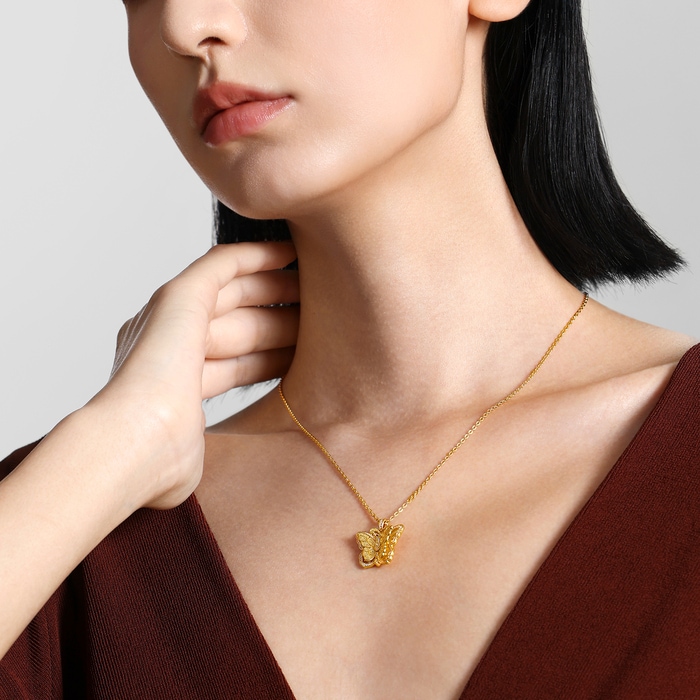 Solid Gold Necklace | Chow Sang Sang Jewellery | Cultural Blessings | 96646N - 3