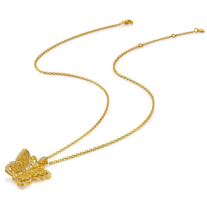Solid Gold Necklace | Chow Sang Sang Jewellery | Cultural Blessings | 96646N - 4