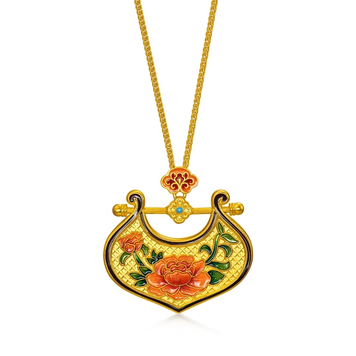 Solid Gold Necklace | Chow Sang Sang Jewellery | Cultural Blessings | 96647N - 1