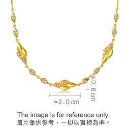 999 Gold Diamond Necklace