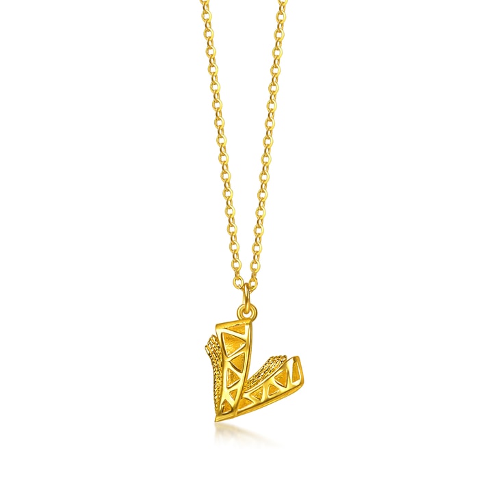 Solid Gold Necklace | Chow Sang Sang Jewellery | Essence | 96813N - 3