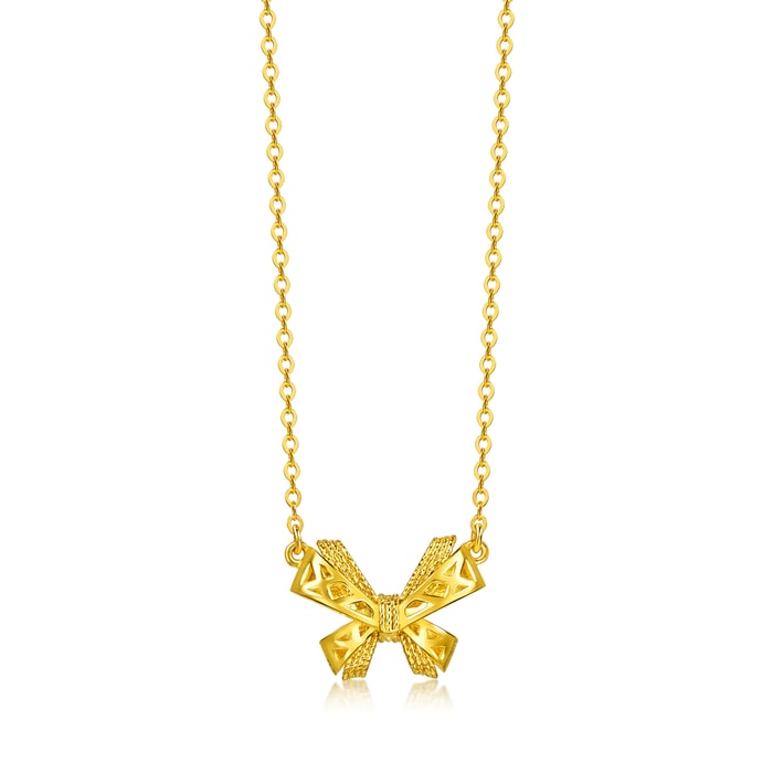 Solid Gold Necklace | Chow Sang Sang Jewellery | Essence | 96821N - 3