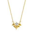 'M' 999 Gold Diamond Necklace