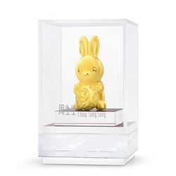 「珍藏篇」999.9黃金兔擺件