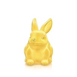 「珍藏篇」999.9黃金兔擺件